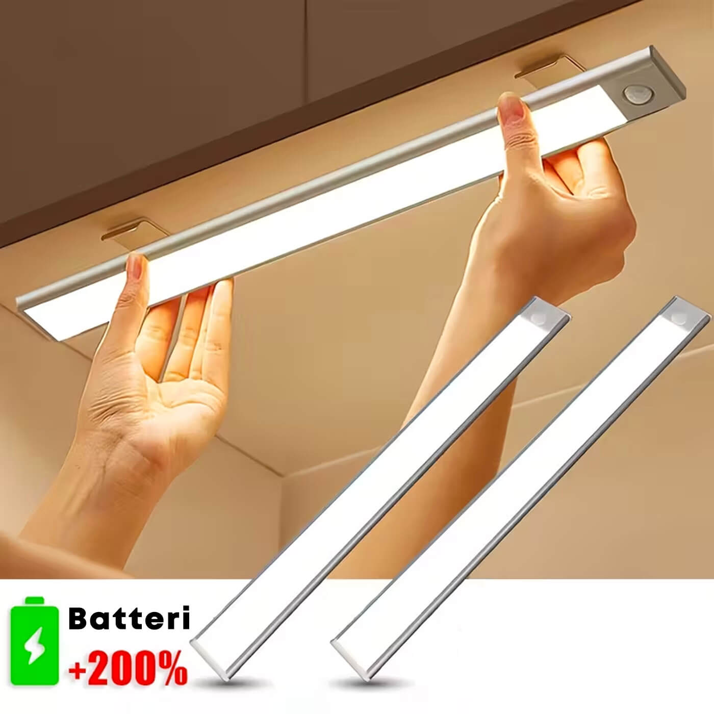 Trådlös LED Belysning m. Rörelsesensor & Justerbar Färg/Dim - Bild 3