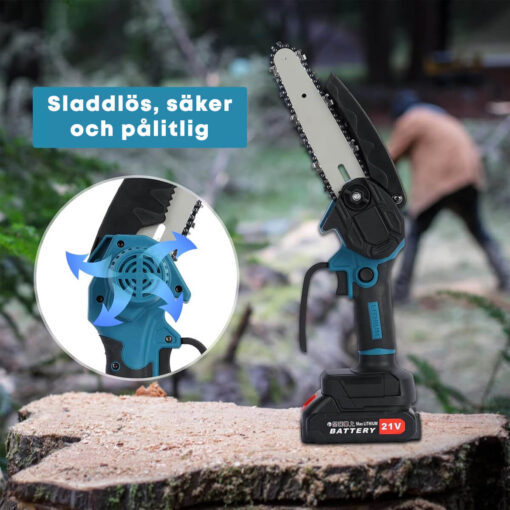 Sladdlös Mini Kedjesåg med 2 Batterier - Bild 3