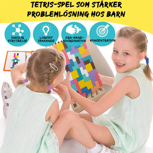 Pedagogiskt Stapelpussel i Trä - Bild 4