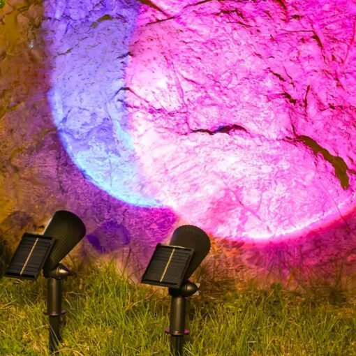 LjusSpår Solar – Solcells Trädgårdsstrålkastare RGB Flerfärgad - Bild 6
