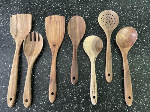 7-delars Wooden Köksredskap Set – Naturligt & Hållbart photo review