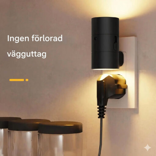 LED-nattlampa för eluttag - Bild 8