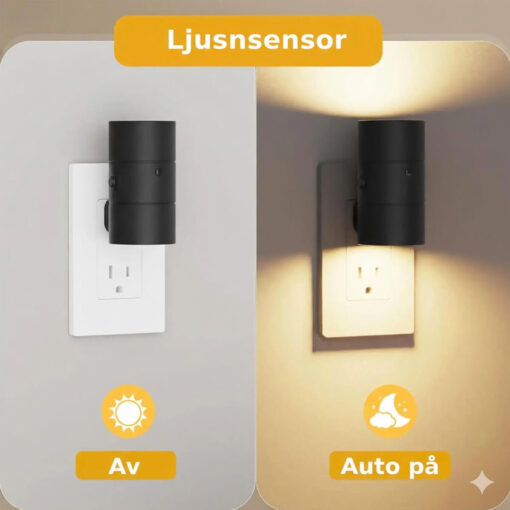 LED-nattlampa för eluttag - Bild 3